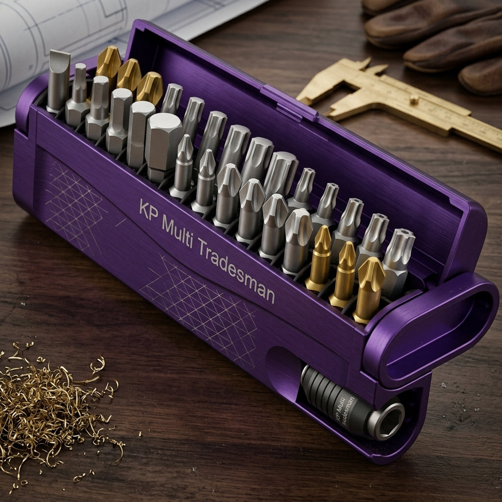KP Multi Tradesman 30-Piece Bit Set in Compact Case 