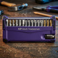 KP Multi Tradesman 30-Piece Bit Set in Compact Case 