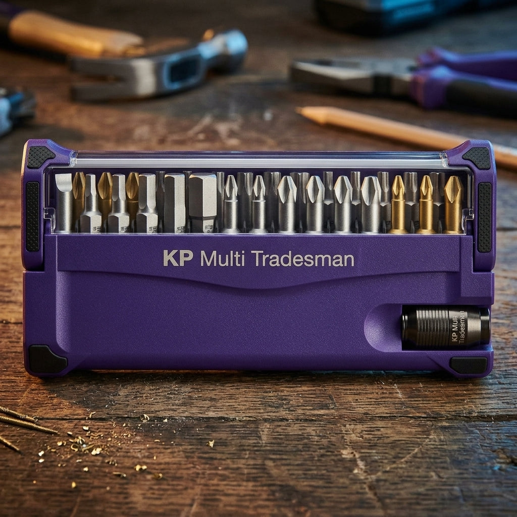 KP Multi Tradesman 30-Piece Bit Set in Compact Case 