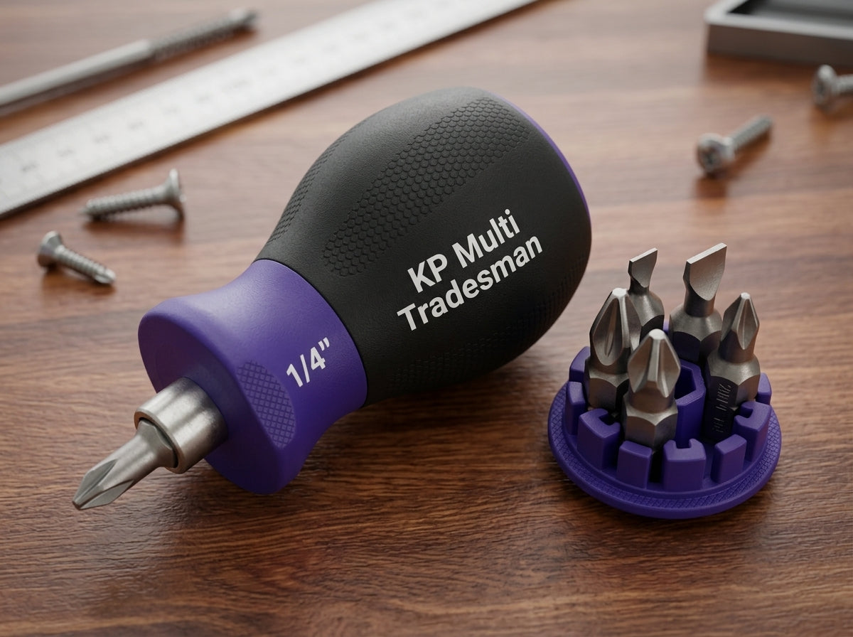KP Multi Tradesman Stubby 6-in-1 Bit Driver