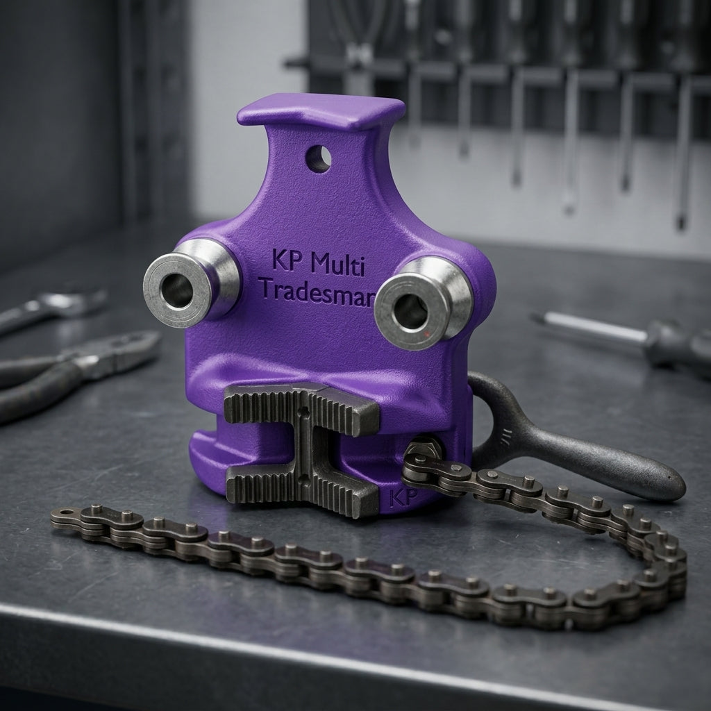 KP Multi Tradesman Bench Chain Pipe Vise 1/8"-4" 